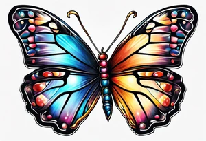Magic butterfly tattoo idea