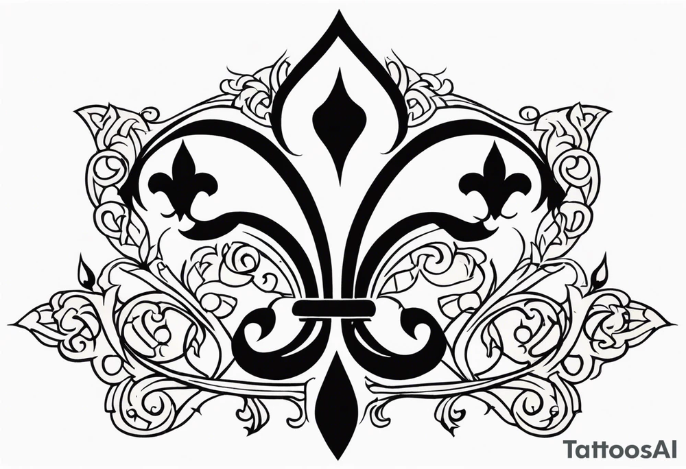 Fleur de lys celtique tattoo idea