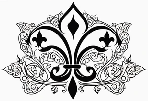 Fleur de lys celtique tattoo idea