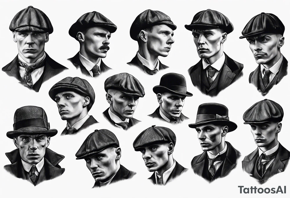 peaky blinders realism tattoo idea
