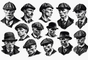 peaky blinders realism tattoo idea