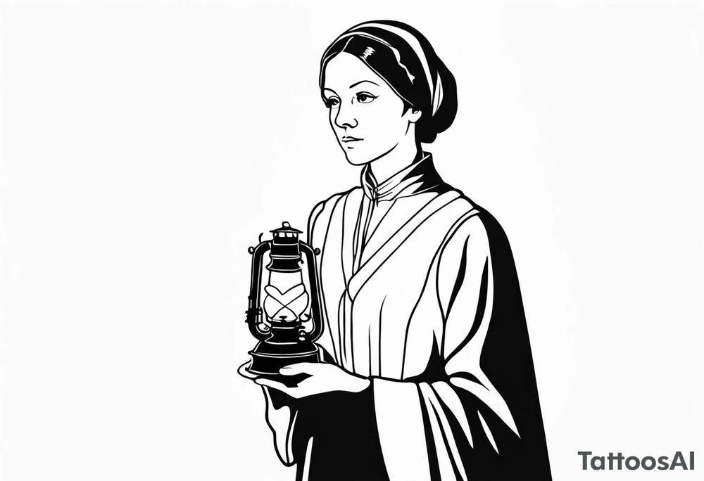 Lady with the Lamp Florence nightingale tattoo idea