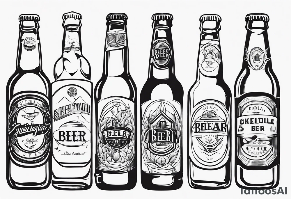 BEER BOOTLE tattoo idea