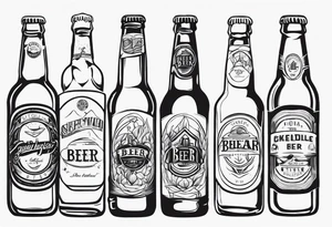 BEER BOOTLE tattoo idea