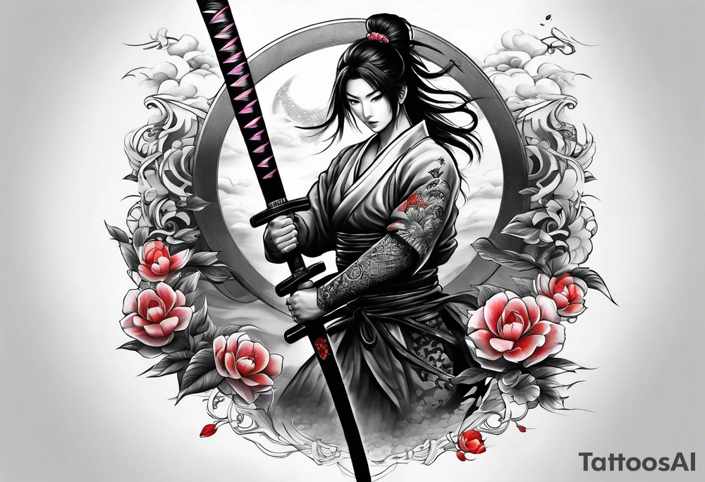 Katana tattoo idea