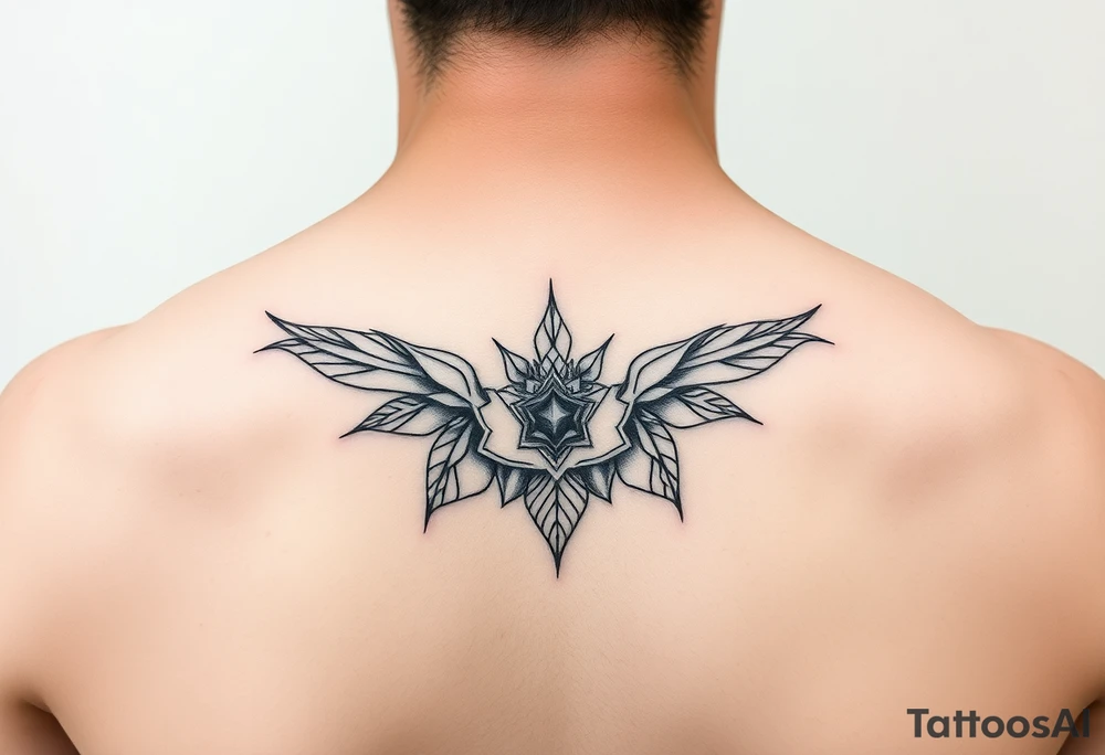Simple minimalist feminine tattoo small line art tattoo idea