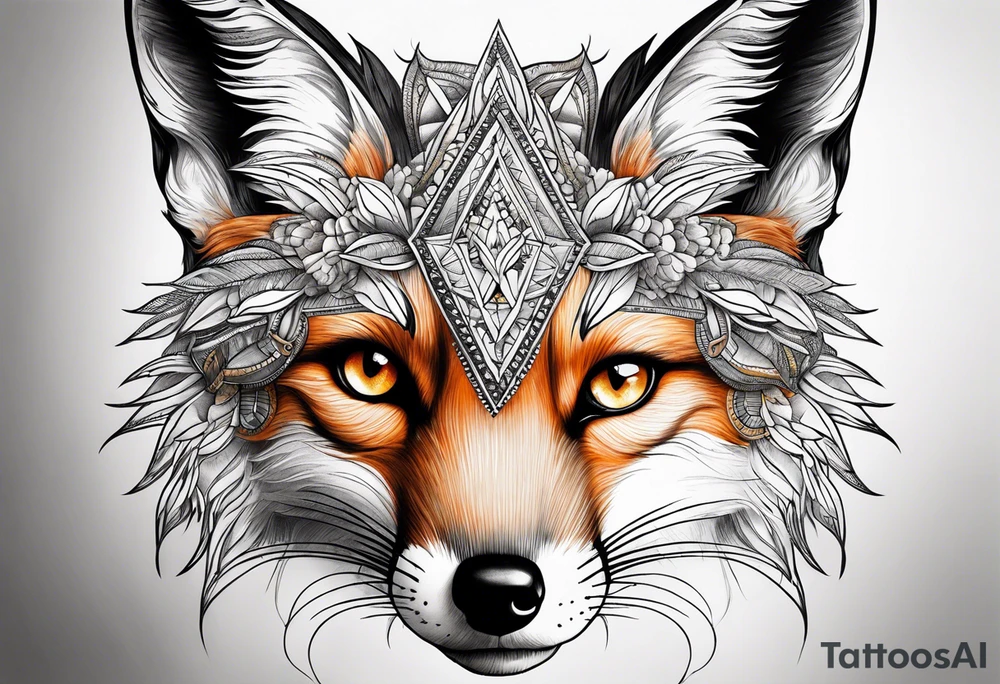 fox eyes tattoo idea