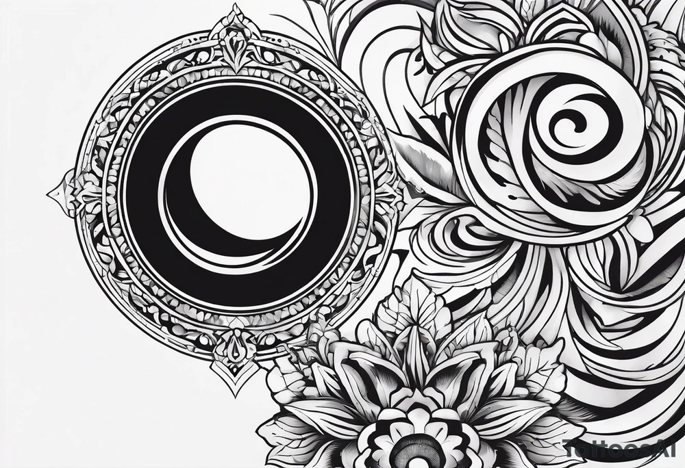 simple Round boarder completely empty inside the boarder tattoo idea simple Round boarder completely empty inside the boarder tattoo idea