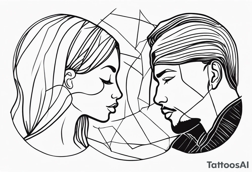 Couples matching tattoo idea