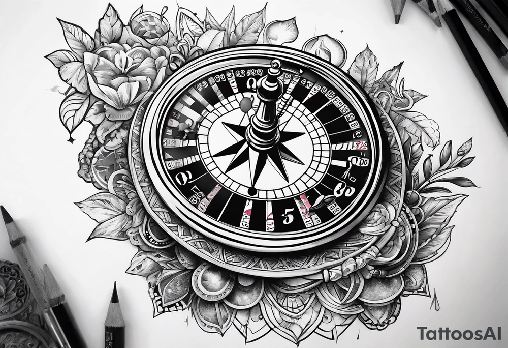 bet on me with gambling background tattoo idea