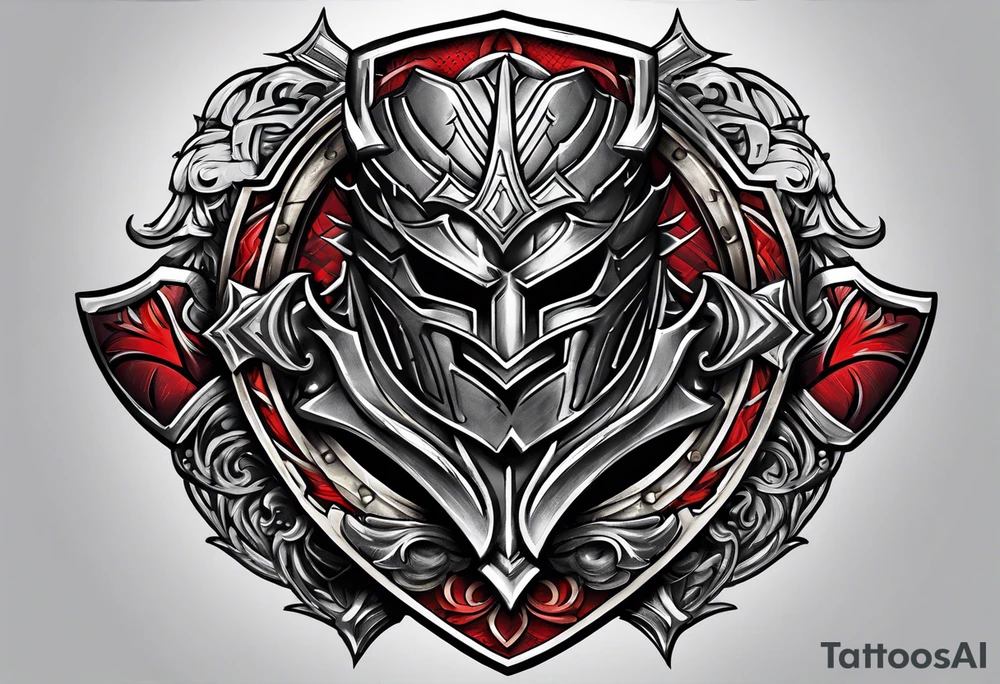 Warrior, shield, brotherhood, loyalty tattoo idea