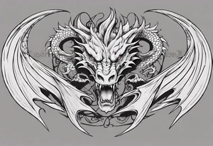 Dragon back piece tattoo idea