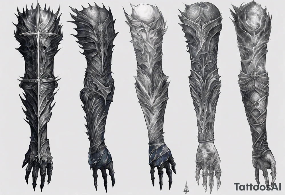dark souls 3
full arm sleeve
artorias tattoo idea