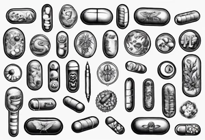 Pills tattoo idea