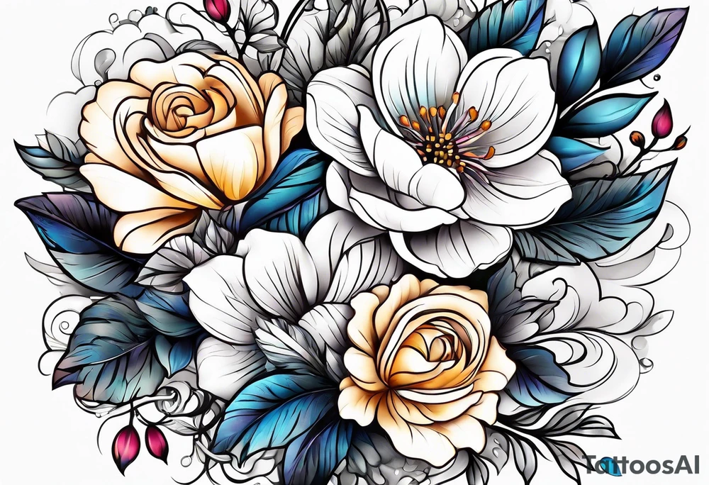 Flowers tattoo idea