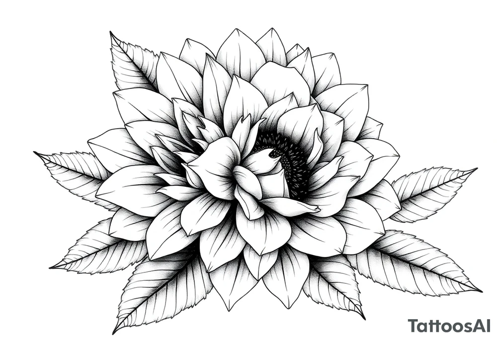 Chrysanthemum, White Rose, sunflower tattoo tattoo idea