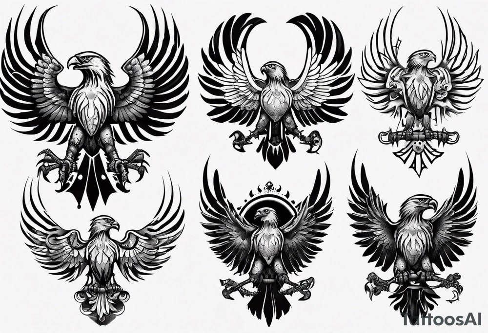 russian eagle tattoo idea