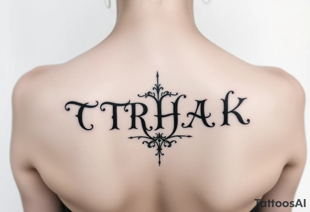 TRHAK Text tattoo idea