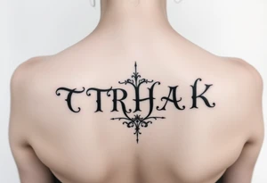 TRHAK Text tattoo idea