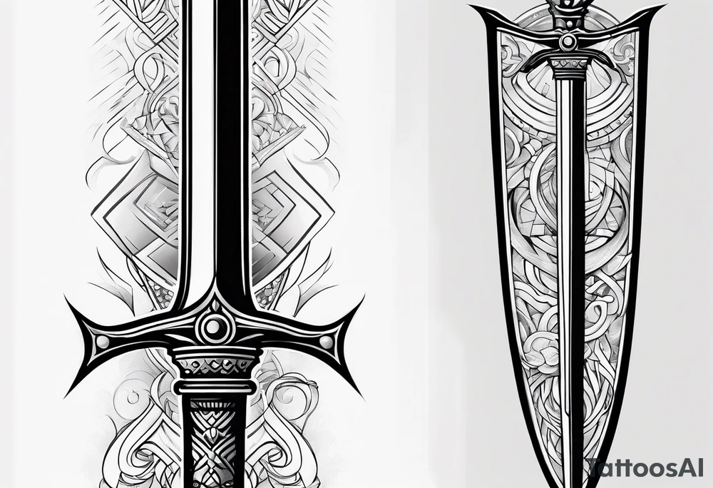 sword consistency tattoo idea