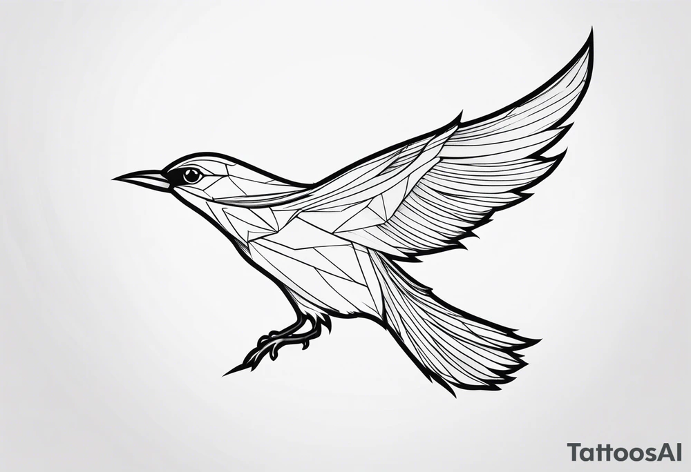 Powerful Bird tattoo idea