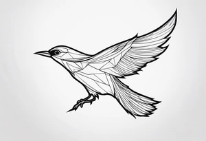 Powerful Bird tattoo idea