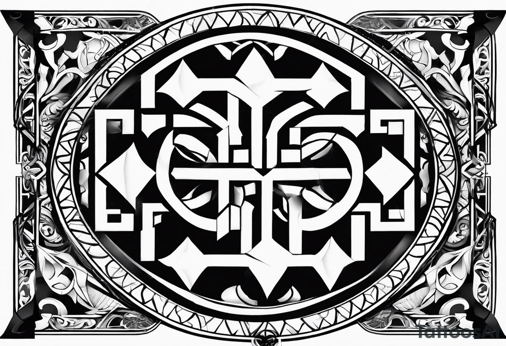 The symbol of Matthias in the bible tattoo idea