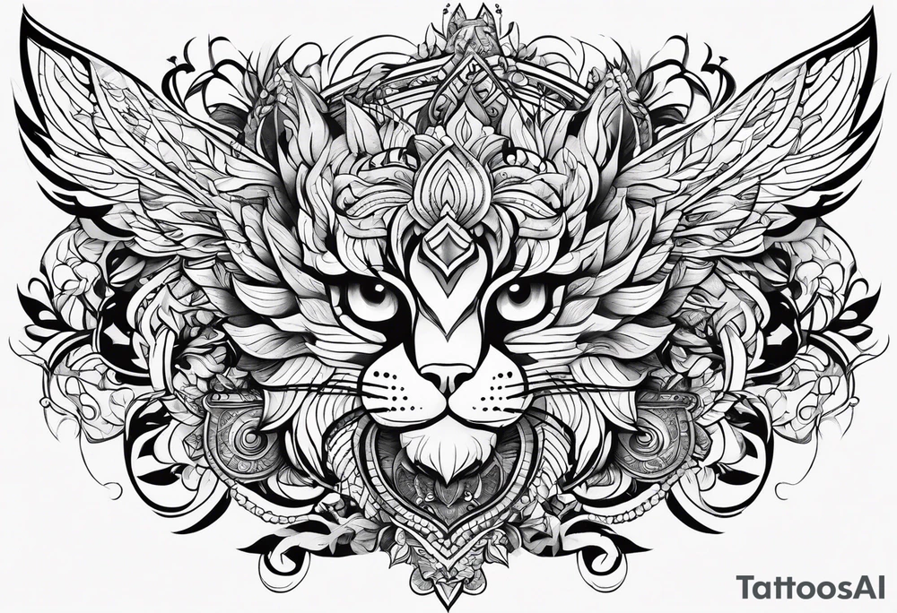 3 lines interconecting tattoo idea