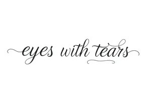 eyes with tears tattoo idea