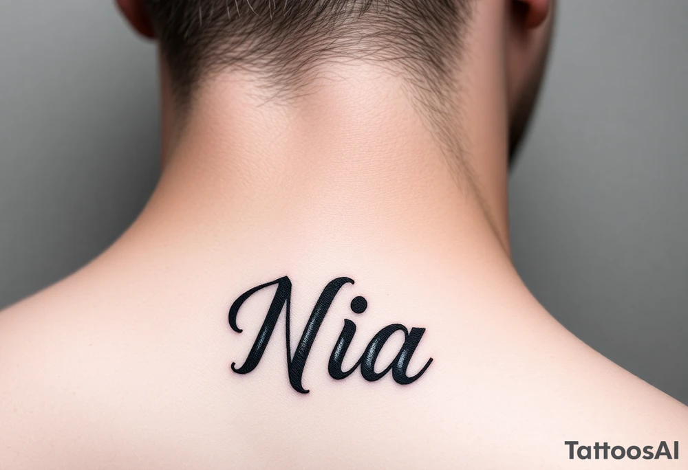 name Nia tattoo idea