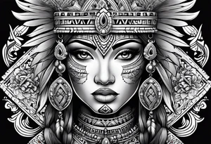 Aztec princess, tattoo idea