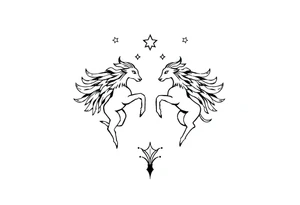 Gemini star constellation tattoo idea