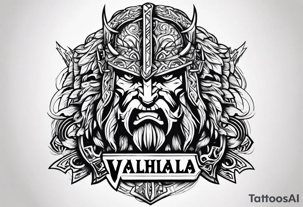 valhalla berserker tattoo idea