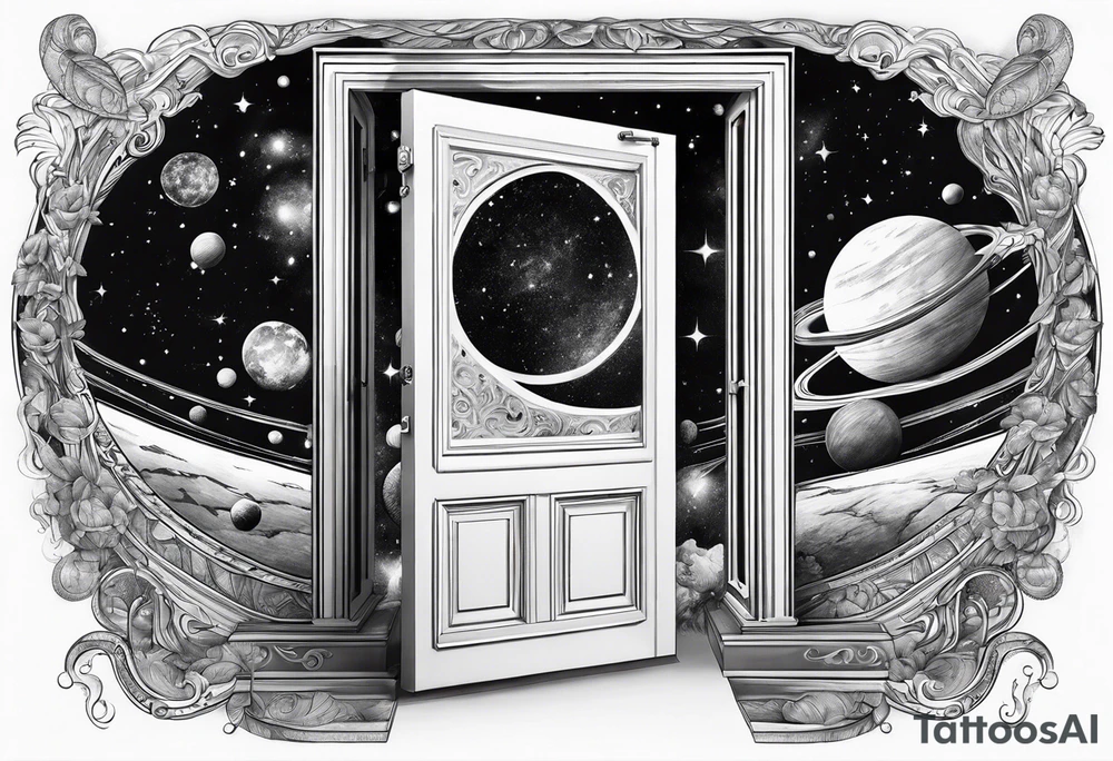 An Door that opens to a whole Universe. tattoo idea