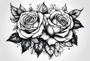 flower rose , sunflower, animal tattoo idea
