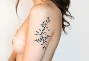 Woman’s simplistic body, drawing tattoo idea