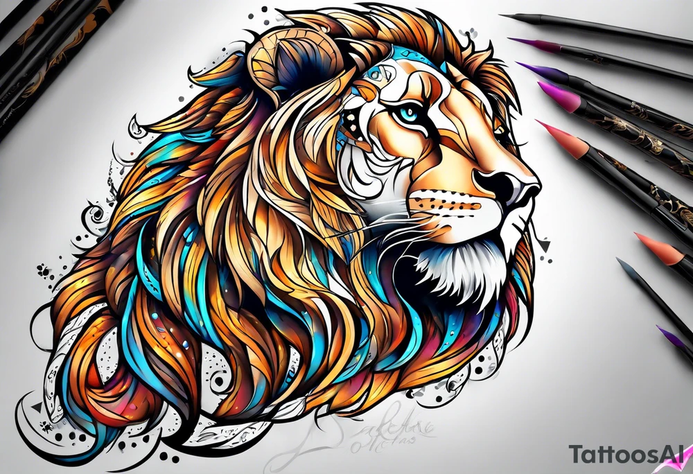 Leo tattoo idea