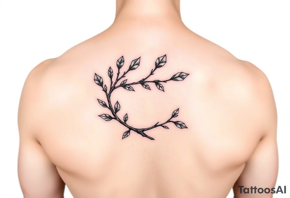 oak branch tattoo idea