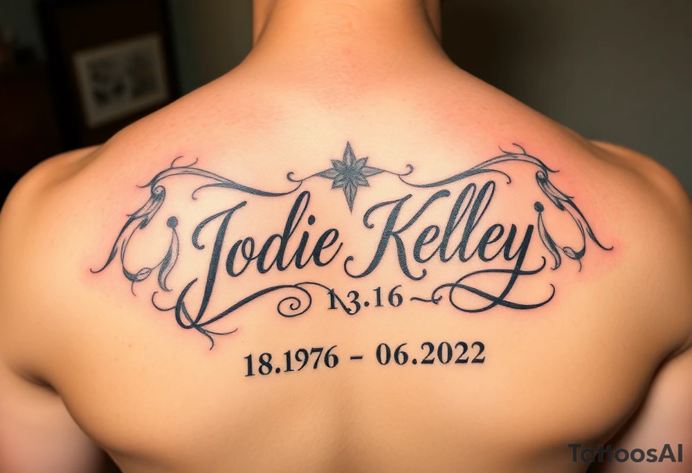 tattoo for my mother who passed away Jodie Kelley 4/18/1976-12/06/2022 tattoo idea