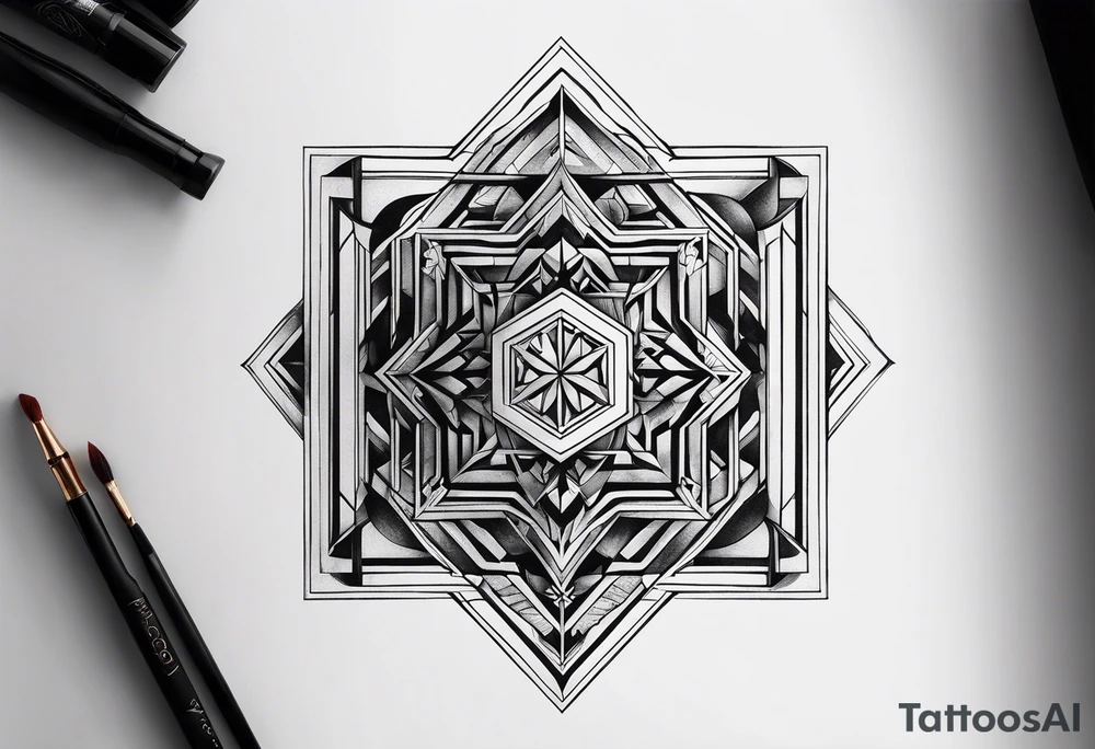 Tesseract tattoo idea