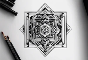 Tesseract tattoo idea