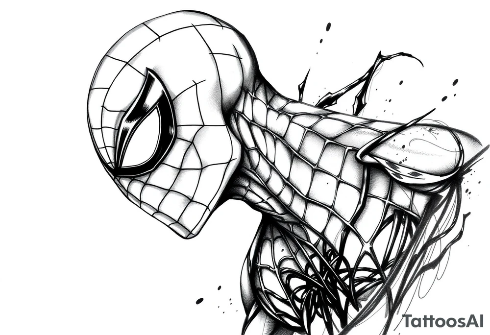 spiderman tattoo idea