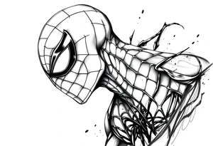spiderman tattoo idea