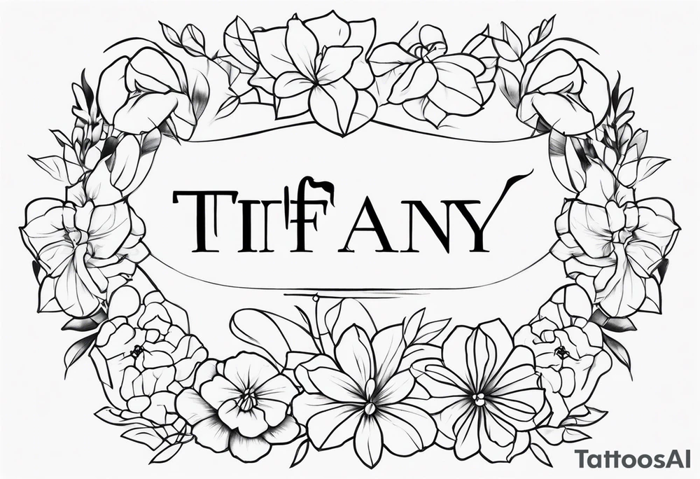 TIFFANY name tattoo idea