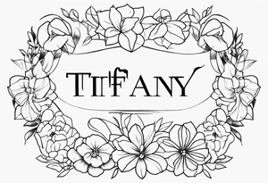 TIFFANY name tattoo idea