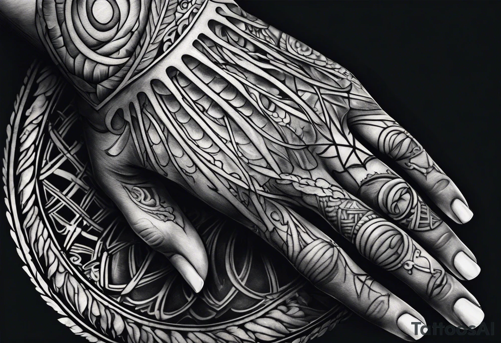 Hand reaching for Skeleton hand tattoo idea