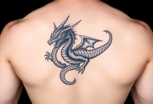 Powerful Dacian Draco with Decebal tattoo idea