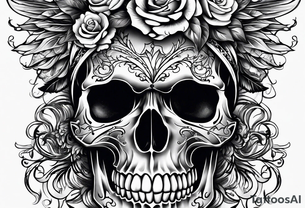 skull tattoo idea