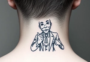 Monopoly man getting money hustle aura tattoo idea