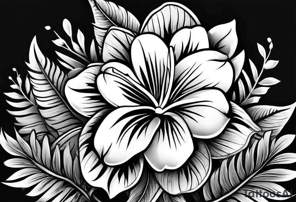 Hawaiian lei tattoo idea